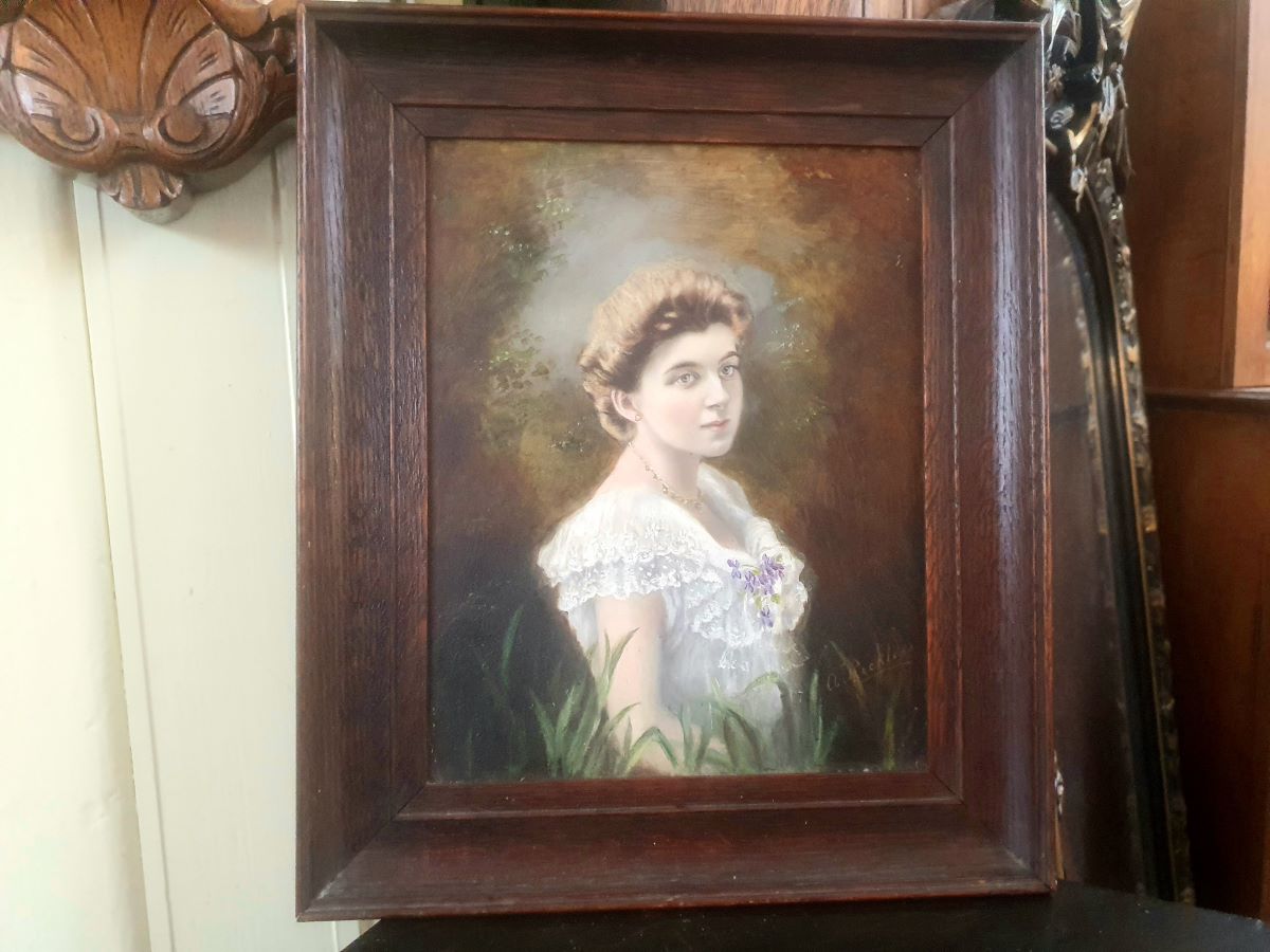 A Reckless - Art Nouveau Portrait Of A Lady